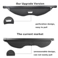 thumbnail image 4 of Danti Black Retractable Rear Trunk Cargo Luggage Security Shade Cover Shield for Ford Escape 2013 2014 2015 2016 2017 2018 2019, 4 of 10
