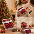 thumbnail image 6 of 42-Piece Red Christmas Ornaments, Shatterproof Christmas Tree Decorations, Plastic Assorted Styles Christmas Ball for Christmas, Holiday Decor, 6 of 7