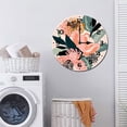 thumbnail image 7 of ZXCXRQFa Boho Floral Wood Wall Clock Silent Non-Ticking Kitchen Desk Clock Battery Operated Analog Decorative Round Clocks 10 in Garden Home Decor, 7 of 7