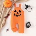 thumbnail image 2 of Kids Halloween Orange Corduroy Pumpkin Embroidered Back Bodysuit, 2 of 9