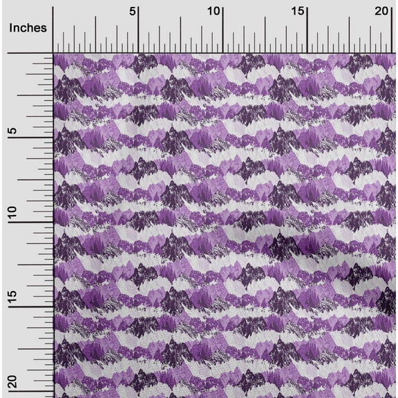 oneOone Polyester Lycra Purple Fabric Tie Dye Fabric For Sewing Printed Craft Fabric By The Yard 56 Inch Wide