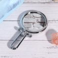 thumbnail image 4 of JUNWELL Double Sided Makeup Mirror 10x Magnifying Foldable Handheld Cosmetic Mirror For Home Travel(Silver ), 4 of 5