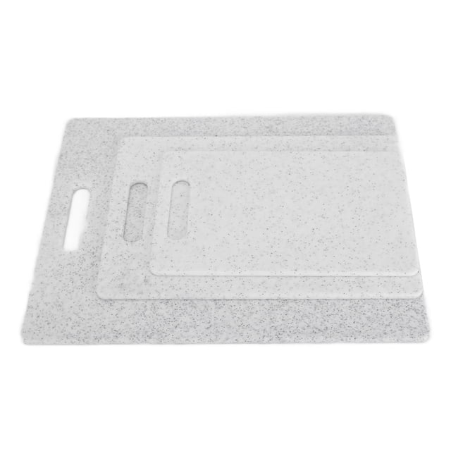 Cutting Board Kit, Chopping Board Dishwasher Safe 3Pcs Kitchen Accessory For Kitchen For Home For Restaurant Black,White