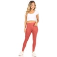 thumbnail image 4 of Women's Casual High Waist Solid Full Length Leggings, 4 of 5