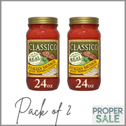 Classico Italian Sausage Spaghetti Pasta Sauce with Peppers & Onions, 24 oz. Jar ( PACK OF 2 )