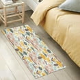 thumbnail image 5 of GZHJMY Mushroom Flowers Kitchen Mat Soft and Absorbent Bath Mats for Bathroom Non Slip Quick Dry Shaggy Bath Carpet Machine Wash for Kitchen Bathroom Shower Home Decor 39x20 in, 5 of 7