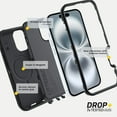 thumbnail image 7 of OtterBox iPhone 16 (Only) Defender Series MagSafe Case - Denver Dusk (Purple) - Holster Clip Included - Built-in Magnets - Screenless - Rugged & Durable - with Port Protection - Non-Retail Packaging, 7 of 7