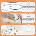 thumbnail image 1 of Raindrops 2Set Spiral Drying Rack Stainless Steel Bedding Drying for Home Use, 1 of 7