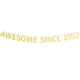 thumbnail image 1 of Awesome Since 1992 Banner preencordado Happy 32nd Birthday Banner dorado brillante 32 treinta y dos años decoraciones de fiesta de cumpleaños para hombres y mujeres, 1 of 5