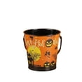 thumbnail image 4 of AYktou Halloween Decorations,Halloween Party Favors,1PC Random Patterns Iron Halloween Candy Buckets Pumpkin Storage Pail Halloween Candy Sorting Iron Pail Children Carry Iron Mini Pail Candy Buckets, 4 of 9