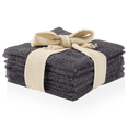 thumbnail image 1 of Bouclair Grey Set of 6 Large Washcloths, 1 of 9