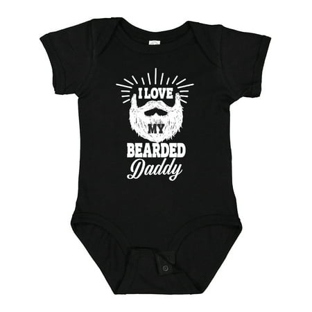

Inktastic I Love My Bearded Daddy Gift Baby Boy or Baby Girl Bodysuit