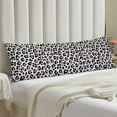 thumbnail image 2 of Leopard Body Pillow Cover White Grey Leopard Print Long Pillow Case with Zipper Decorative Bedding Pillowcase Farmhouse Cheetah Pillow Covers Soft Animal Skin Cushion Pillow Case for Bedroom,20"x54", 2 of 5