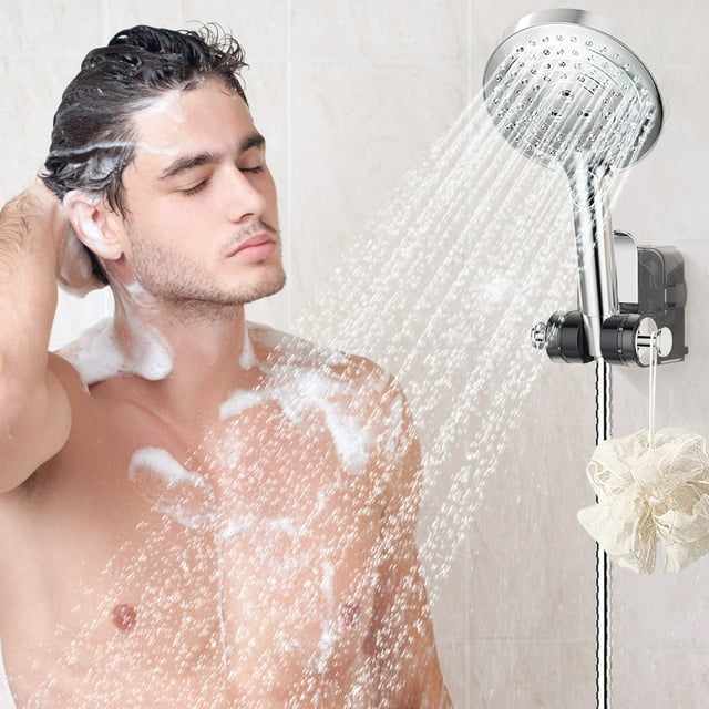 Shower Rack Suction Cup Shower Rack Shower Head Rack Wall Mount Integrated Suction Cup Shower Rack