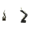 thumbnail image 1 of Escultura abstracta de resina "Pensador de la Llama", figura de arte moderno, artesanía para decoración de sala de estar, vitrina, estanterí, 1 of 8