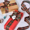 thumbnail image 4 of Triani 1 Inch Traditional Tartan Ribbon 25 Yard Woven Edge Plaid Ribbon for Christmas Crafts Gift Wrapping Tree Decor Bow Making, 4 of 7