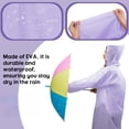 thumbnail image 4 of Rain Ponchos for Adults Reusable Rain Coats with Hood and Drawstring Thicken Ponchos Waterproof for Women Man, 4 of 5