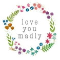 thumbnail image 2 of Torres, Melanie 15x15 Gold Ornate Wood Framed with Double Matting Museum Art Print Titled - Love You Madly, 2 of 4