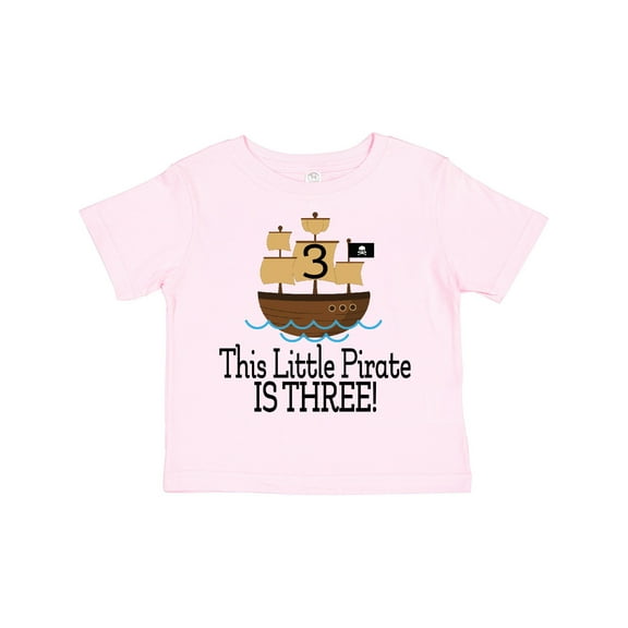 Inktastic Pirate 3rd Birthday Party Boys Boys Toddler T-Shirt