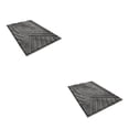 thumbnail image 4 of Alfombrilla de baño Injueey antideslizante impermeable gris oscuro 2Conjunto, 4 of 6