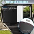 thumbnail image 3 of Yazoeia Pare-Soleil de Fenêtre de Voiture, 2 Pcs Rideaux de Pare-Brise avant et Arrière pour Auto avec Aimant, Protection contre les Rayons UV et Blocage de la Chaleur Solaire, Couvre-Fenêtres de Voiture, Pare-Soleil Universels d'Intimité pour Voitures CJC912-114793, 3 of 6