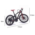 thumbnail image 2 of CHAO Mini bicicleta de montaña de aleación a escala 1:10, modelo de escritorio, adorno de simulación, juguete para dedos, color rojo, 2 of 3