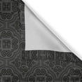 thumbnail image 3 of Ambesonne Dark Grey Kitchen Curtains, Venetian Baroque, 55"x39", Black Grey, 3 of 3