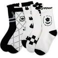 thumbnail image 6 of CHUNTIAN Sox Womens Funny Crew Socks Girls Cute Patterned Dress Socks Cotton Funky High Ankle Socks Athletic Mid-calf Socks, 6 of 8