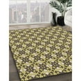 thumbnail image 3 of Ahgly Company Machine Washable Indoor Square Transitional Coffee Brown Area Rugs, 5' Square, 3 of 7