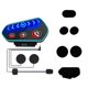 thumbnail image 4 of Casco de motocicleta auriculares Bluetooth profesional con cancelación de ruido inalámbrico IP67 impermeable casco intercomunicador, 4 of 8