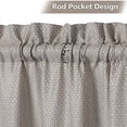 thumbnail image 2 of White Curtain Valance BathroomRod Pocket Waffle Weave White Valance Kitchen Curtains Valance for Bathroom Window Treatment Valance, 60"x15", One Panel, 2 of 9