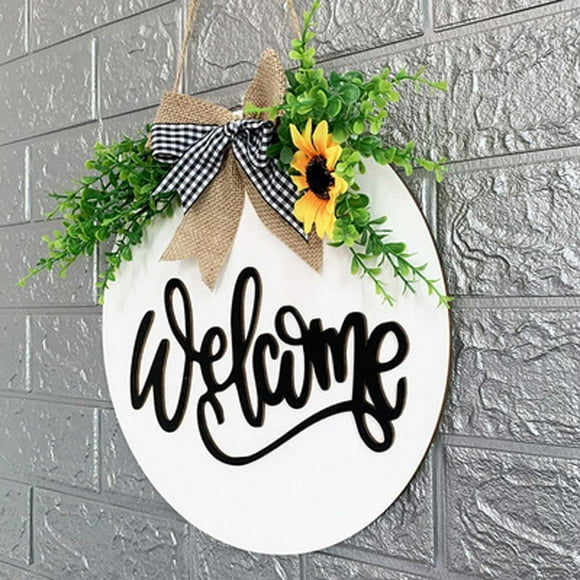 Dvkptbk Wreaths for Front Door Welcome Door Hanger Door Decoration Door Wreath Front Door Wreath Decor Home Decor on Clearance