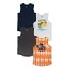 Wonder Nation Boys Graphic and Solid Sleeveless Tank Top, 4-Pack, Sizes 4-18 & Husky
