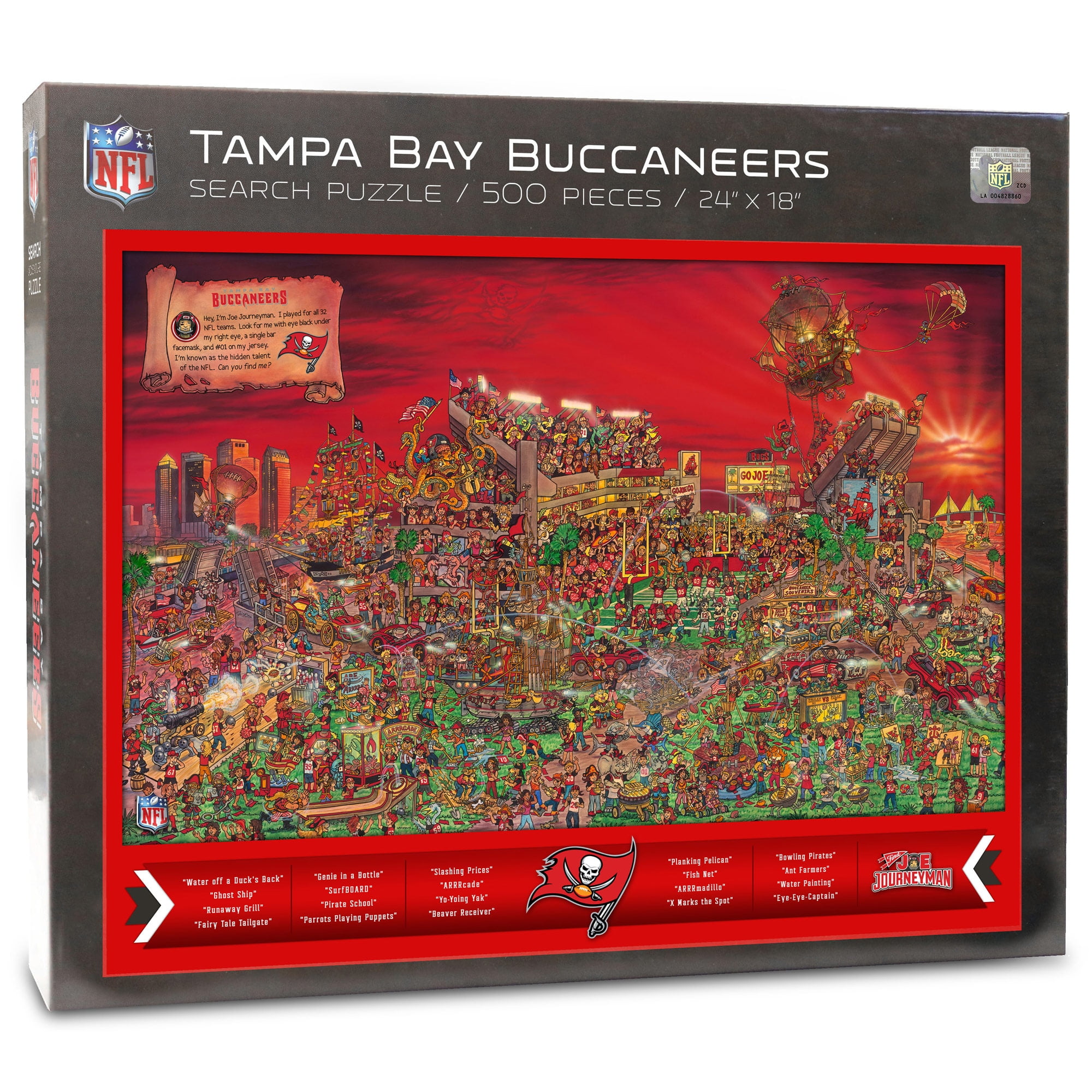 YouTheFan NFL Tampa Bay Buccaneers Joe Journeyman Puzzle - 500 PC