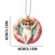 thumbnail image 3 of Cool Swimming Circles Puppy Pendant 2D Flat Acrylic Backpack Pendant Hanging Car Pendant Decoration, 3 of 7