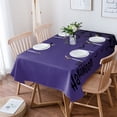 thumbnail image 2 of Halloween Purple Bat Wedding Party Table Cloth Waterproof Oilproof Dining Table Cover Kitchen Home Decor Tablecloth, 2 of 7