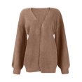 thumbnail image 4 of Oversized Cardigan Sweaters for Women Long Sleeve Chunky Knit Fall Sweater Outwear with Pockets, 4 of 9