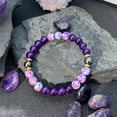 thumbnail image 4 of Healing Bracelet - Natural Stone Bead Stretch Bracelet for Anxiety Relief, Chakra Balancing Gemstone Jewelry for Women & Men, Handmade Elastic Beaded Bracelet, 4 of 5