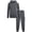 Charcoal, variant on Boys Sweatsuit Set Breathable Soft Fleece Hoodie Sweatshirt & Cargo Sweatpants 2 Piece