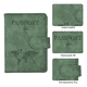 thumbnail image 2 of Porta Pasaporte Funda Protectora Espacio Para Visa Rfid Viaje Verde Oscuro, 2 of 3