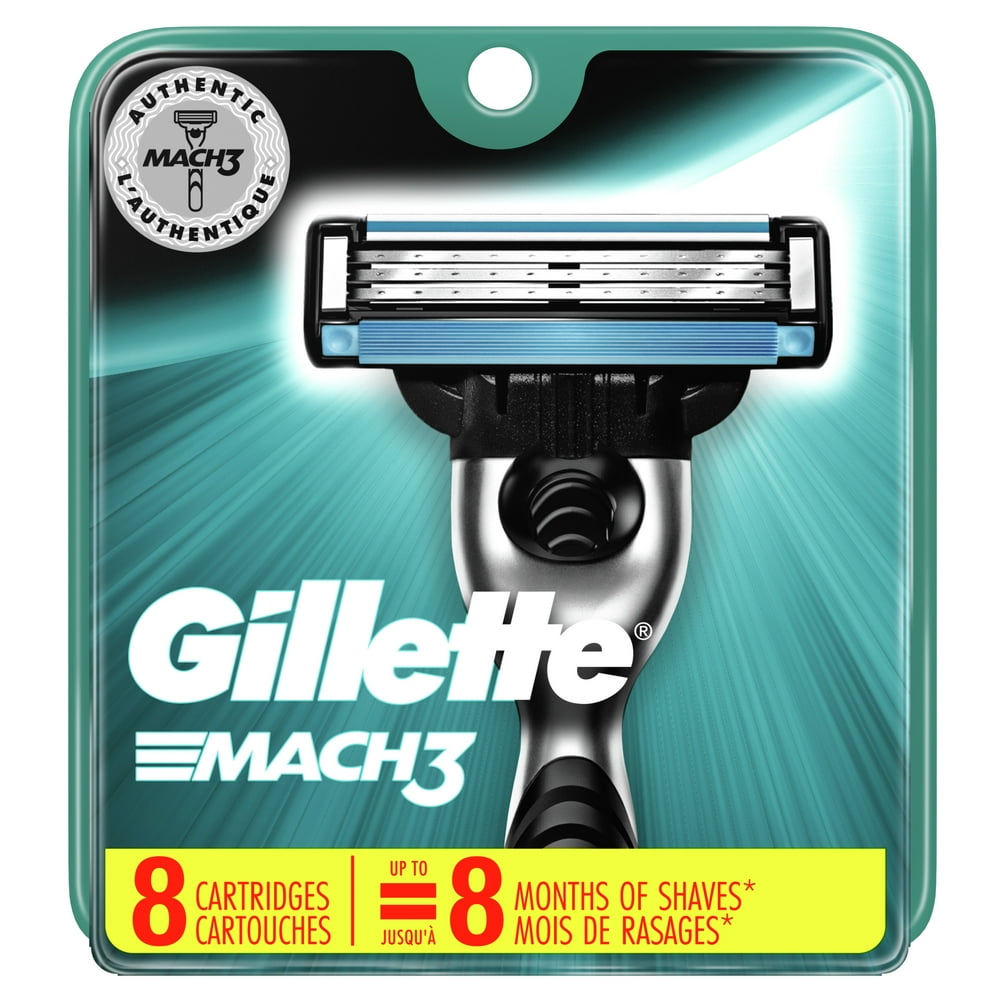Gillette Mach3 Men S Razor Blades 8 Blade Refills