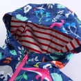 thumbnail image 6 of IROINNID Boys And Girls Hooded Outerwear Dinosaur Print Durable Raincoat, 6 of 9
