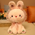 thumbnail image 3 of Conejo de peluche de 30-50cm para niños, juguete suave de encaje, almohada, muñeca, regalos de cumpleaños, 3 of 5