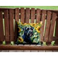 thumbnail image 2 of Grand Coussin Décoratif Schnauzer dans des Tournesols, 2 of 6