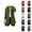 Army Green, variant on Linen Cardigans for Women 2025 Lightweight 3/4 Sleeve Open Front V Neck Long Cardigan Coat Outerwear Cover Up