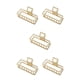 thumbnail image 3 of Sonducket Claw Clip Simple Style Portable Grip Exquisite Hair Decor Sturdy Alloy Accessories Barrettes Pins Geometric for Women KC Oro/Rectángulo 5Conjunto, 3 of 6
