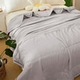 thumbnail image 5 of Cozy Cooling Comforter Twin Size, Cooling Blankets for Hot Sleepers and Night Sweats,Summer Comforter for Twin Size Bed, Breathable Soft Lightweight Smooth (Gray), 5 of 6