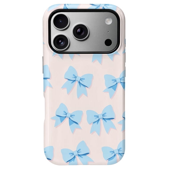 SKLYDDI Cute Aesthetic Blue Case for iPhone 17 Pro Max, Drop-Resistant Design