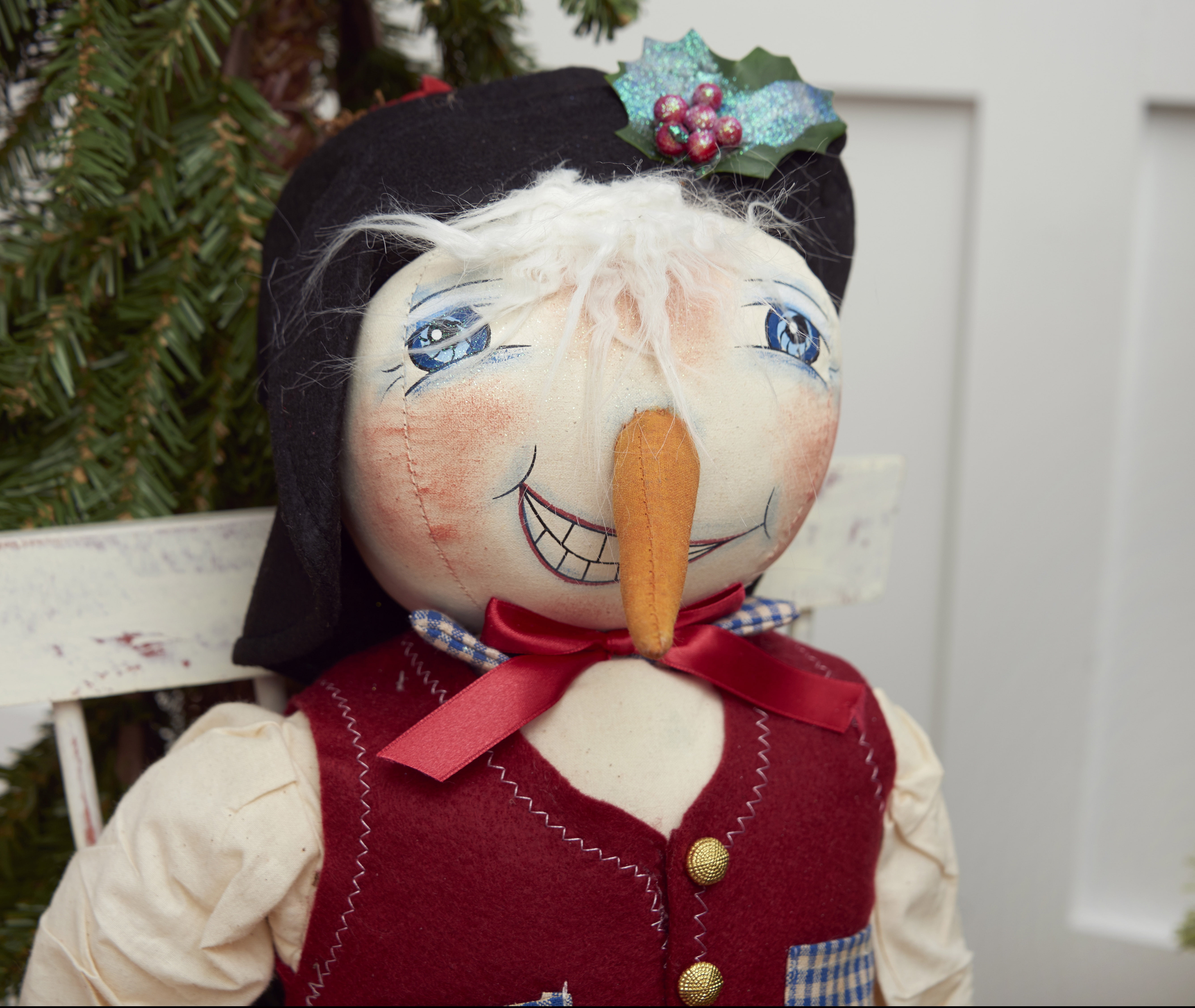 Perth Snowman Joe Spencer Gathered Traditions Christmas Art Doll