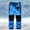 50#Blue, variant on Kids Boys Girls Youth Waterproof Hiking Ski Snow Pants Elastic Waist Warm Insulated Pants 5-14Years